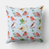 Winter Christmas Birds Kussen (Achterkant)