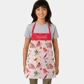 Winter Christmas Birds Personalized Kids Schort (Insitu)