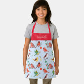 Winter Christmas Birds Personalized Kids Schort (Insitu)