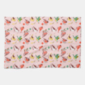 Winter Christmas Birds Theedoek (Horizontaal)