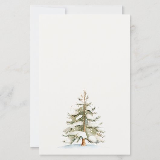 Winter Christmas Boy advies aan mama Baby shower (Achterkant)