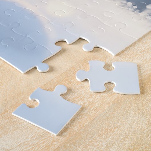 Winter Christmas Bunny Puzzle Legpuzzel (Zijkant)