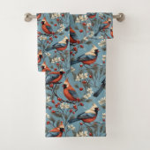 Winter Christmas Cardinal  Bad Handdoek (Insitu)