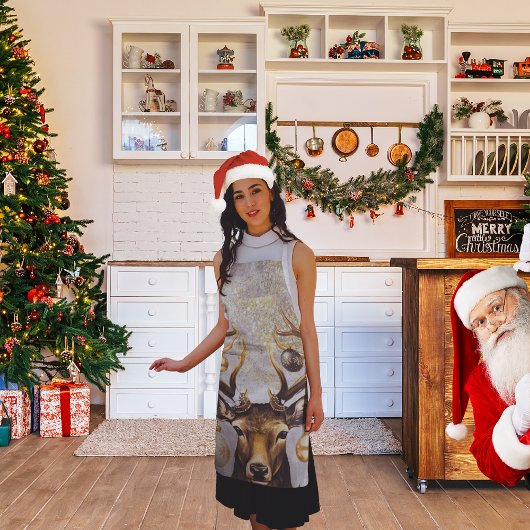 Winter Christmas Deer – All-Over Print Schort