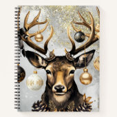 Winter Christmas Deer – Spiral Notitieboek (Voorkant)
