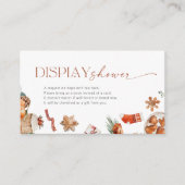 Winter Christmas Display Douche behuizing Kaart (Voorkant)