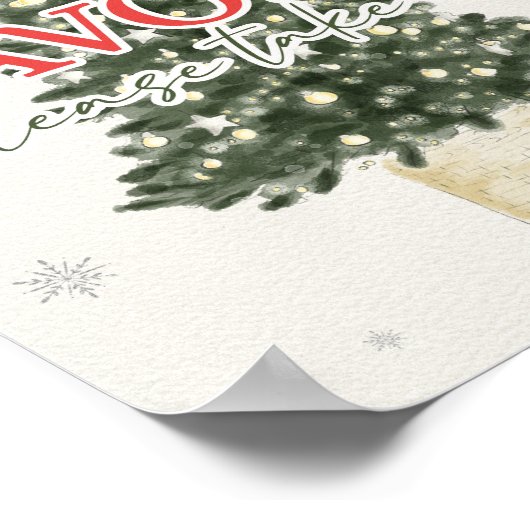 Winter Christmas Favors Sign Poster (Hoek)