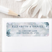 Winter Christmas Floral Retouradres Etiket (Insitu)