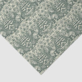 Winter / Christmas Fox & Owl Illustration Pattern Tissuepapier (Detail)