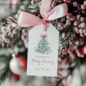 Winter Christmas Girl Baby shower Cadeaulabel