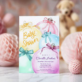 Winter Christmas Girl Baby shower Uitnodiging