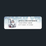 Winter Christmas Gnome Retouradres Labels<br><div class="desc">Winter Christmas Gnome Retouradres Labels</div>