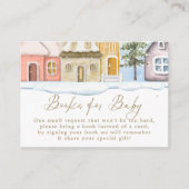 Winter Christmas Het duurt een Village Baby shower Informatiekaartje (Voorkant)