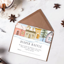 Winter Christmas Het duurt een Village Baby shower