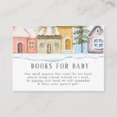 Winter Christmas Het duurt een Village Baby shower Informatiekaartje (Voorkant)