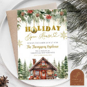 Winter Christmas Holiday Open House Party Kaart