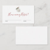 Winter Christmas Ornament Guess How Many Game Card Informatiekaartje (Voorkant / Achterkant)