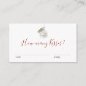 Winter Christmas Ornament Guess How Many Game Card Informatiekaartje (Voorkant)