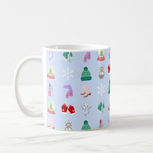 Winter/Christmas Pattern Coffee Mug (11oz) Koffiemok (Links)