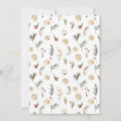 Winter Christmas Pine Tree Bewaar de datum Kaart (Achterkant)