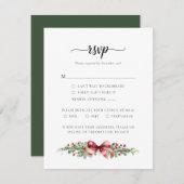 Winter Christmas RSVP Card (Voorkant / Achterkant)