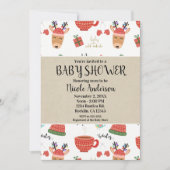 Winter Christmas Rustic Kraft Holiday Baby shower Kaart (Voorkant)