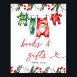 Winter Christmas Santa Baby shower Boeken en gesch Poster<br><div class="desc">Verbeter uw baby shower met onze Winter Christmas Santa Baby shower Books & Gifts Poster. Dit feestelijke poster heeft een vrolijke kerstman omringd door winterse details zoals sneeuwvlokken, hulst en weelderig groen, waardoor de vakantiegeest perfect wordt vastgelegd. Dit poster is ontworpen om gasten naar de tafel met boeken en geschenken...</div>