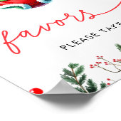 Winter Christmas Santa Baby shower Favorieten Teke Poster (Hoek)