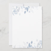 Winter Christmas Santa Baby Shower  Kaart (Achterkant)