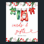 Winter Christmas Santa Baby shower Kaarten en gesc Poster<br><div class="desc">Show je griezelige geest af met ons "People Give Me The Creeps" Ghost Halloween T-Shirt. Met een speelse spookafbeelding en gedurfde tekst is dit shirt ideaal voor degenen die van een vleugje humor houden met hun Halloween-stijl. Het griezelige ontwerp vangt de leuke en feestelijke sfeer van het seizoen, waardoor het...</div>