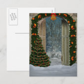 Winter Christmas Scene Briefkaart (Voorkant / Achterkant)