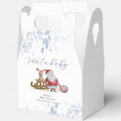 Winter Christmas Sleigh Moose Santa Baby Shower  Bedankdoosjes (Open)