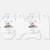 Winter Christmas Sleigh Moose Santa Baby Shower  Bedankdoosjes (Ongevouwen)