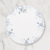 Winter Christmas Sleigh Moose Santa Baby Shower  Bedankjes Labels (Achterkant)