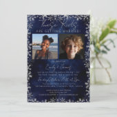 Winter Christmas These Kids  Rehearsal Dinner Kaart (Staand voorkant)