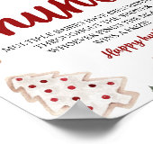 Winter Christmas Tiny Baby Hunt Baby shower spel Poster (Hoek)