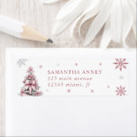 Winter Christmas Tree Pink Bow Retouradres Etiket<br><div class="desc">Voeg een feestelijk tintje toe aan uw vakantiemail met het Winter Christmas Tree Pink Bow Return-adreslabel. Met een charmant ontwerp met elegante kerstbomen, delicate sneeuwvlokken en een zoete roze strik, is dit label perfect voor het toevoegen van een seizoensgebonden en vrouwelijke flair aan uw enveloppen. Ideaal voor een baby shower-...</div>