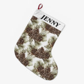 WINTER CHRISTMAS VIBES grote kerstmis Grote Kerstsok (Voorkant (Hangend))