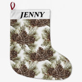 WINTER CHRISTMAS VIBES grote kerstmis Kerstsok (Voorkant)