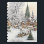 Winter Christmas Village Notitieboek<br><div class="desc">Dit notitieboek heeft een schilderachtig wintertafereel en nodigt uit om je gedachten,  dromen en inspiraties te uiten te midden van de serene schoonheid van een met sneeuw bedekt dorpje tijdens het kerstseizoen.</div>