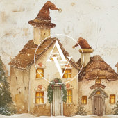 Winter Christmas Village Schilderij grillige kerst Poster