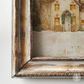 Winter Christmas Village Schilderij grillige kerst Poster