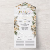 Winter Christmas Vrijgezellenfeest Recept All In One Uitnodiging (Binnen)