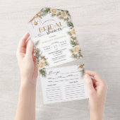 Winter Christmas Vrijgezellenfeest Recept All In One Uitnodiging (Afscheurbaar)