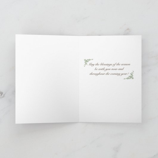 "Winter Church (NYC)"-feestkaart — zegeningen Feestdagen Kaart (Binnen)