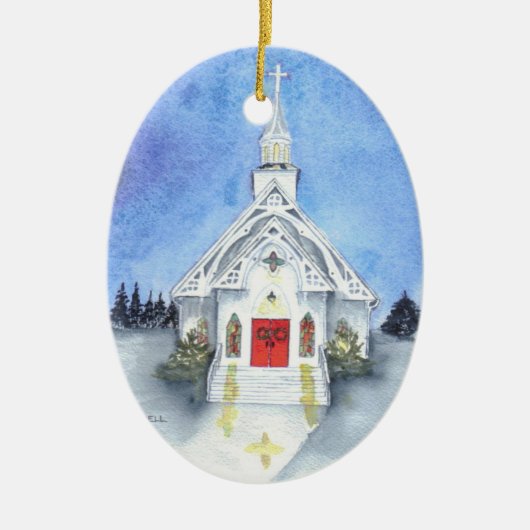 Winter Church Ornament (Voorkant)