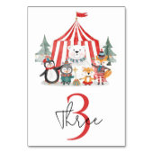 Winter Circus Birthday  Kaart (Achterkant)