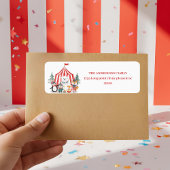 Winter Circus Woodland Animals  Etiket