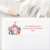 Winter Circus Woodland Animals  Etiket (Insitu)