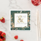 Winter Citrus Botanische Florals | Greenery Weddin Servet (Insitu)